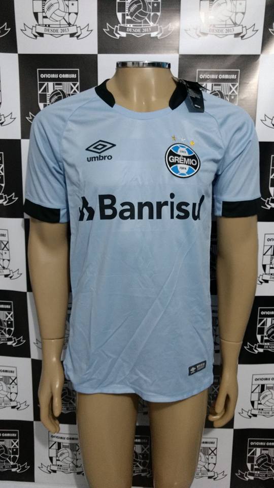 Camisa Grêmio Azul Celeste GAME 2017/18 Umbro 10 ...